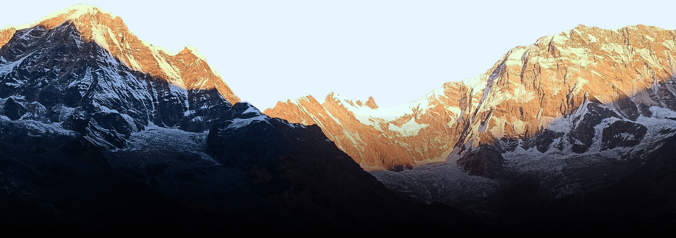 Sunrise over himalayas