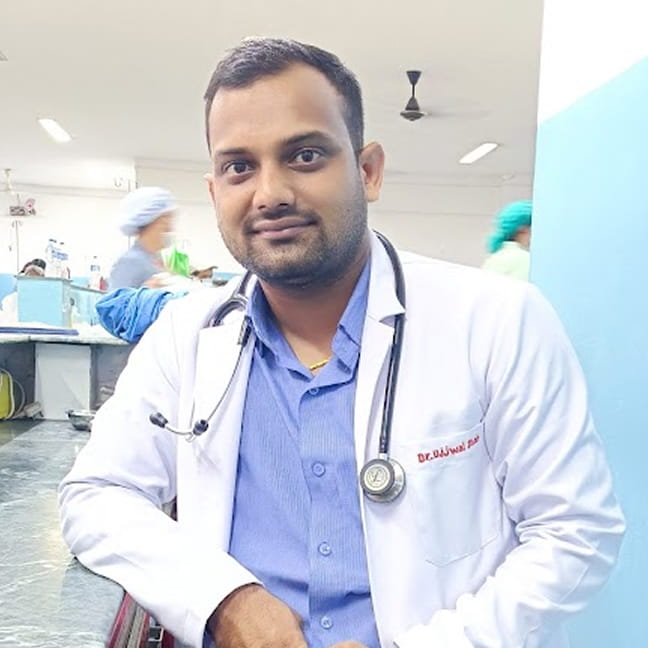 Doctor sitting on a chair